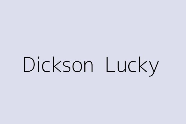 Dickson  Lucky